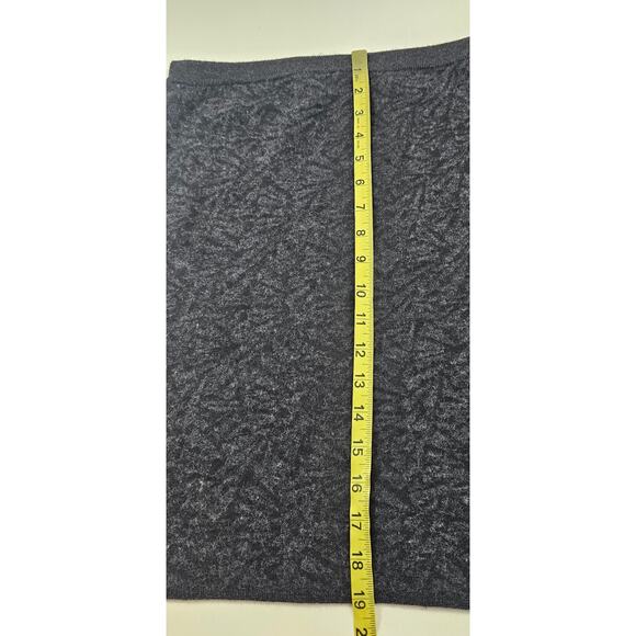 Eileen Fisher Mini Skirt Black Gray Wool Blend Pull On Elastic Waist Sz XS EUC - Picture 5 of 7